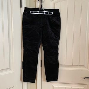 Ann Taylor Velvet Skinny Curvy Jeans Black 12P